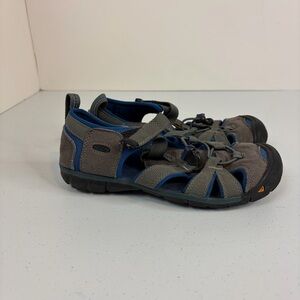 Keen Newport H2 Sandals Shoes Big Kid size 3 Outdoor Nature Shoe Gray Blue beach